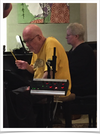 Recording Laurence Guittard's opera with Jean Browne in 2015, his last project